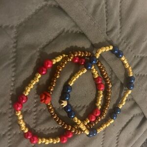 Colorful Beaded Bracelets Set